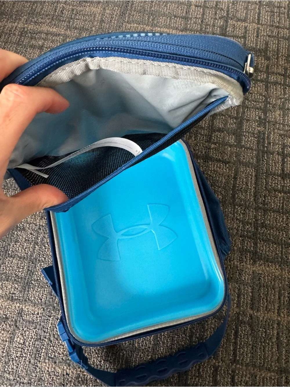 Under Armour Thermos Insulated Lunch Box Blue Camo Hard Liner O/S